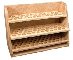 144-Bottle Essential Oil Display Rack 3-Shelf 5-15ml with 1 1/8" holes