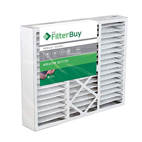 FilterBuy 24x25x5 Carrier Aftermarket Replacement AC Furnace Air Filters - AFB Silver MERV 8 - Pack of 1 Filters. Designed to fit FILXXCAR0024, FILCCCAR0024, FILBBCAR0024.