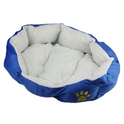 Elevin(TM) Pet Bed, New Cute Color Pet Dog Puppy Cat Fleece Warm Comfort Bed House Plush Cozy Nest Mat Pad