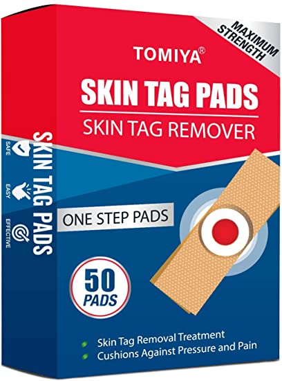 Skin Tag Removal Pads, Top-Grade Skin Tag Remover Pads, Skin Tag Remover Patches, New and Improved Formulation (50 Pads   Free Knife)