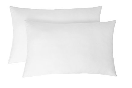 Solimo 2-Piece Ultra Soft Bed Pillow Set 17 x 27", White