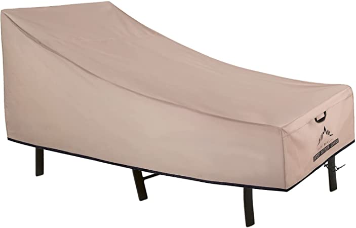 Himal Outdoors Patio Chaise Lounge Cover, Heavy Duty Waterproof 600D Polyster with Thick PVC Coating, Outdoor Chaise Lounge Cover,70L x 32W x 30H inch