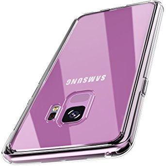 TOZO for Samsung Galaxy S9 Case, PC   TPU Hybrid Ultra-Thin [ Perfect Fit ] Hard Protect Case Shock Absorption Back-Transparent Bumper Clear