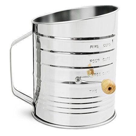 Nellam Traditional Flour Sifter Stainless Steel (5 Cup)