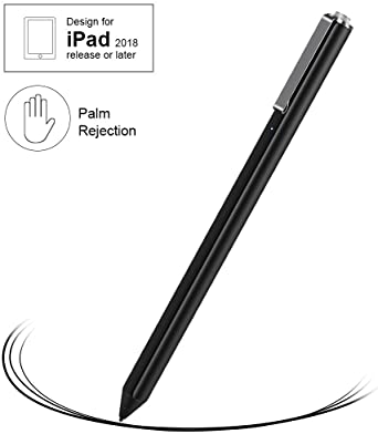 Qshell Stylus Pen for Touch Screens, Digital Pencil with Palm Rejection, High Sensitivity Stylus Pencil Fine Point Compatible with Apple iPad 7th /iPad 6th /iPad Pro 3rd /iPad Mini 5th /iPad Air 3rd