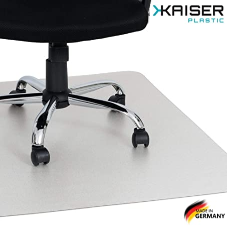 KAISER Chair Mat | Made-In-Germany | for Hard Floor | 75 x 120 cm (2.5' x 4') | Pure Polycarbonat