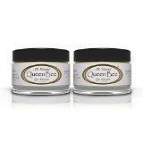 Queen Bee 100 All-Natural Organic Under Eye Cream - Removes Dark Circles Facial Lines and Wrinkles Naturally 2 Pack
