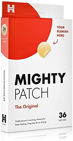 Mighty Patch Original - Hydrocolloid Acne Pimple Patch Spot Treatment (36ct) for Face, Vegan, Cruelty-Free