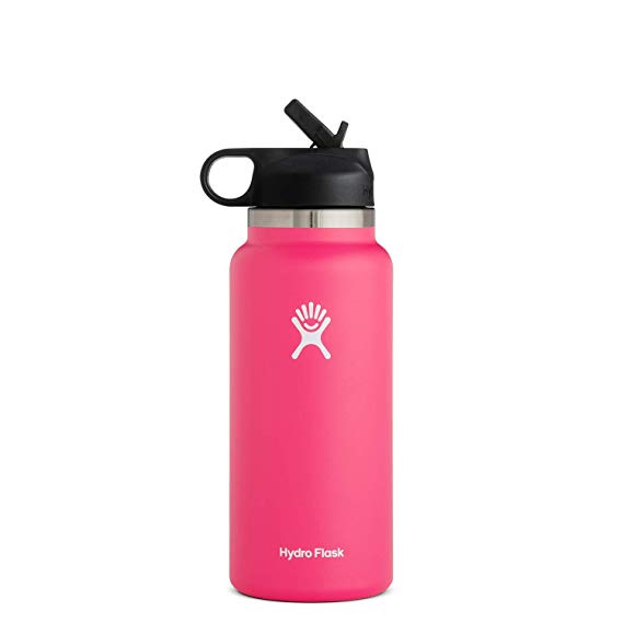 Hydro Flask Wide Mouth 2.0 Water Bottle, Straw Lid - Multiple Sizes & Colors