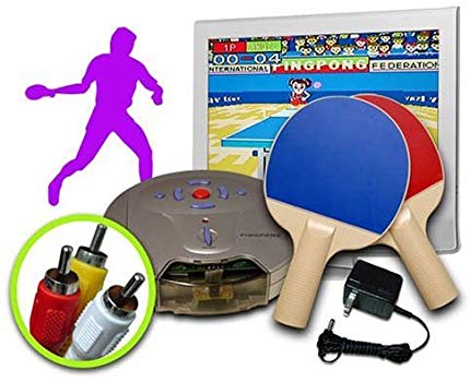 Get up & Play some Ping Pong! Real Live Ping Pong (Table Tennis) TV Video Game- No consoles or systems require just plug into the TV and Play!
