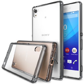 Xperia Z3 Case - Ringke FUSION All New Dust Cap and Drop Protection Free Screen ProtectorampBack FilmSMOKE BLACK Premium Crystal Clear Back Shock Absorption Bumper Hard Case for Sony Xperia Z3  Z3 Plus Not for Z3  Z3 Compact  Z3 Dual  Z3v  Z3 Tablet - EcoDIY Package