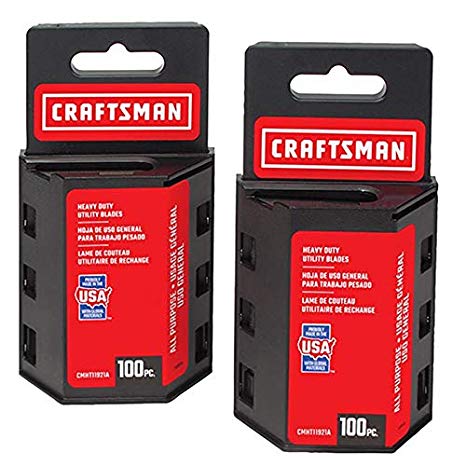 CRAFTSMAN 200-Pack Carbon Steel Utility Knife Replacement Blades