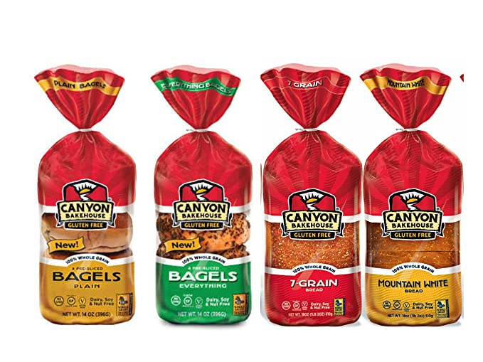 Canyon Bakehouse Gluten Free Bread and Bagel Variety Pack