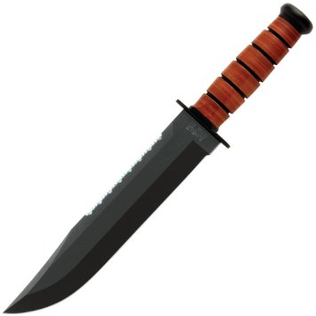 Ka-Bar Leather Handled Big Brother Knife