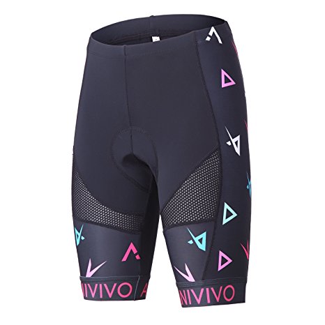 Anivivo 3D Gel Women's Cycling Shorts with Quick Dry Mesh.Girls bike shorts with Bulk Padding