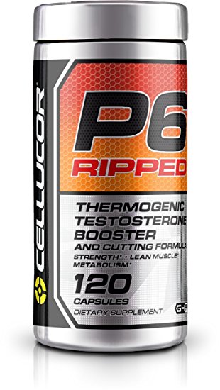 Cellucor, P6 Ripped, Ergogenic Testosterone Support, 120 Capsules