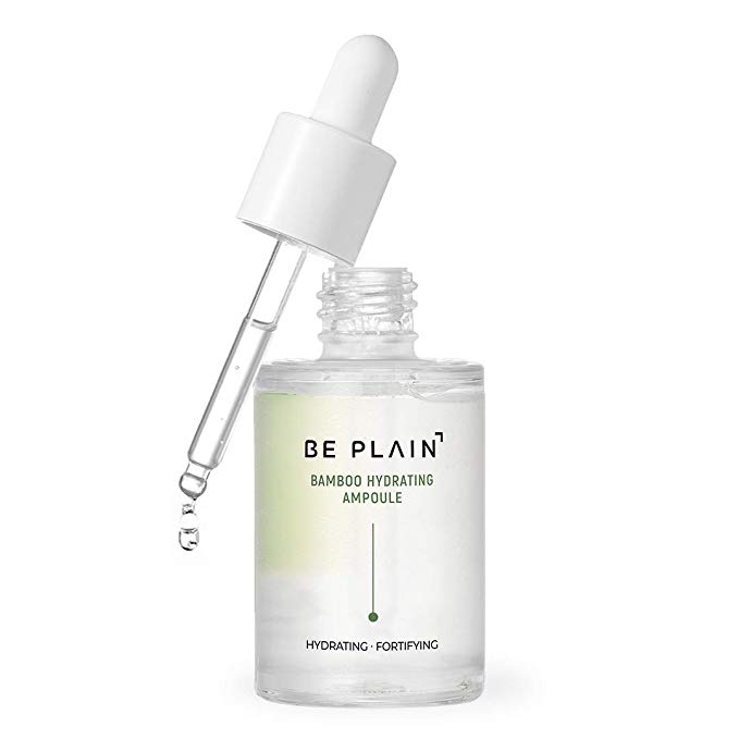 BE PLAIN Bamboo Hydrating Ampoule 1.01 fl oz. - Facial Serum with Ceramide and 80% Bamboo Water