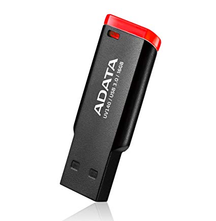 ADATA UV140 16GB USB 3.0 Bookmarked, Capless Flash Drive, Red (AUV140-16G-RKD)