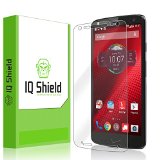 IQ Shield LiQuidSkin - Motorola Droid Turbo 2 Screen Protector and Warranty Replacements - HD Ultra Clear Film - Protective Guard - Extremely Smooth  Self-Healing  Bubble-Free Shield