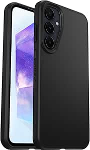 OtterBox Sleek Series Case for Samsung Galaxy A55 5G, Shockproof, Drop proof, Ultra-Slim, Protective Thin Case, Tested to Military Standard, Black, Non-Retail Packaging