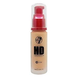 W7 | HD Foundation | Rich and Creamy Matte Formula | Medium Lasting Coverage | Available in 20 Shades | Fresh Beige | Cruelty Free, Vegan Liquid Foundation Makeup by W7 Cosmetics