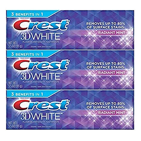 Crest 3D White Toothpaste 3.5 oz (3 Pack)