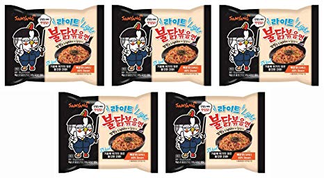 Samyang Instant Ramen Noodles, Light Spicy Stir-Fried Chicken Flavor (Pack of 5)