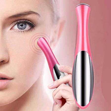 Beauty Care Mini Massage Device Pen Type Electric Eye Massager Facials Vibration Thin Face Magic Stick Anti Bag Pouch & Wrinkle