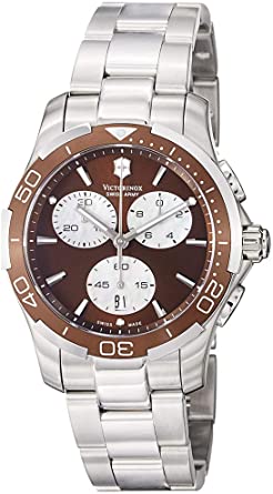 Victorinox Swiss Army Women's 241502 Brown Dial Chronograph Watch