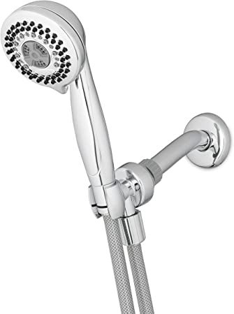 Waterpik Massaging Shower Head With Hose Hand Held 1.8 GPM ShowerJet, Chrome, TRR-553E