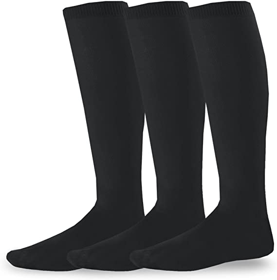 Athletic Sports Socks for Unisex - Soccer Socks, Team Sports Socks with Cushion Socks Multi-Pack