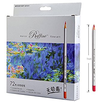 Meiz Art Colored Pencils - Sort Core Colored pencils - Art Drawing Pencils for Artist Sketch - Adult Coloring Books - Set of 72 Assorted Colors