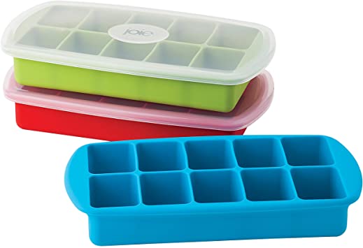 Joie Assorted Colors Silicone 10 Slot Ice Cube Tray, One Size