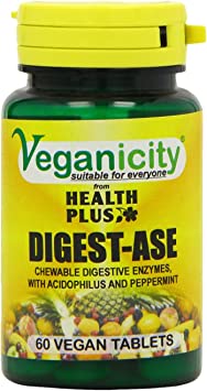 Veganicity Digest-Ase Digestive Health Supplement - 60 Tablets
