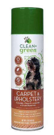 Clean   Green Carpet and Upholstery Pet Odor and Stain Remover for Dogs, 16-Ounce