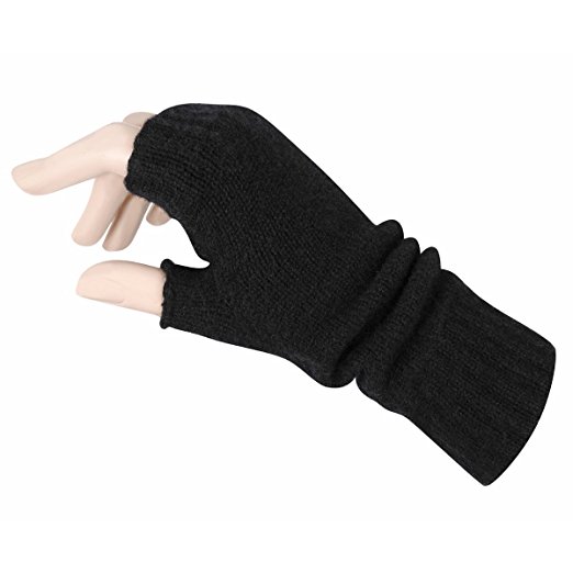 Women's Fingerless Mitts Pure Cashmere Made in Scotland