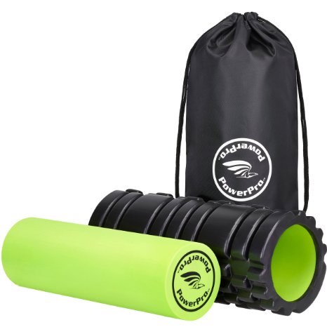 PowerPro 2-in-1 Foam Rollers *Instant Therapy for Painful, Tight, Aching Muscles *Unique Targeted massage for any sports / workout routine *Crossfit Foam Roller *Reduces STRESS and tension * Trigger Point Foam Roller for Muscles PLUS Smooth Muscle Foam Roller *BONUS USER E-BOOK & EAT FIT GUIDE *BONUS CARRY CASE! *100% Money Back Guarantee!