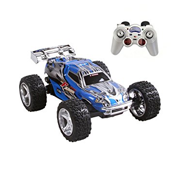 Rabing RC Car 2WD 1:32 Scale Remote Control Electric Racing Car High Speed Vehicle with Rechargeable Battery