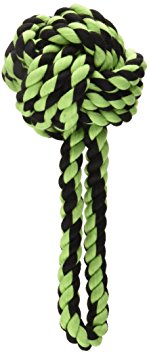 Multipet Nuts for Knots with Tug Natural Rope Dog Toy, 3.5-Inch, Small