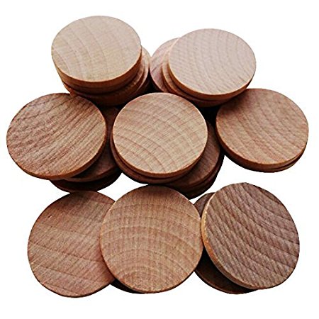 AxeSickle 1.5 inches Natural Schima superba unfinished round wood,These round wood coins The limitations are endless!(200-pcs)