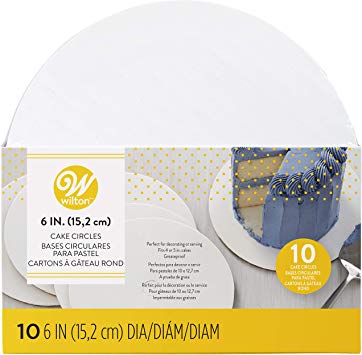 Wilton 6-Inch Round Cake Boards, 10-Count