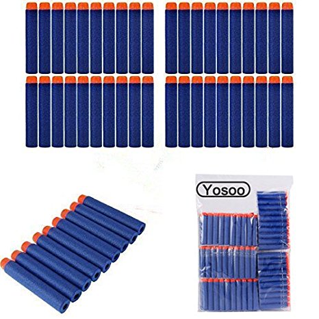 Yosoo 400pcs 7.2cm Refill Bullet Darts for Nerf N-strike Elite Series Blasters Kid Toy Gun