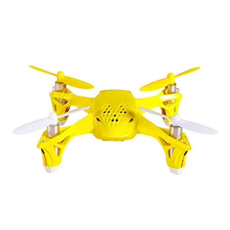 Tekstra Hubsan Spyder Micro Drone RC Quadcopter, Beginner Drone with Remote Controller, Magnetic Yellow