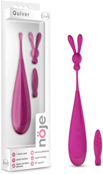 Blush Noje Quiver Lily Waterproof Rechargeable Multi-Speed Vibrator with Silicone Attachments, Sex Toy for Women, Pink