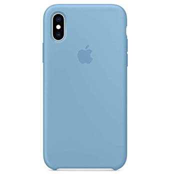 Maycase Compatible for iPhone Xs Case, Liquid Silicone Case Compatible with iPhone Xs 5.8 inch (Cornflower)