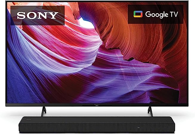 Sony 50 Inch 4K Ultra HD TV X85K Series: LED Smart Google TV with Dolby Vision HDR and Native 120HZ Refresh Rate KD50X85K- 2022 ModelwithSony HT-A3000