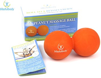 Blissfulbody Peanut Massage Ball/Yoga Ball. Deep Tissue Massage for Yourself from Head to Toe. 100% Satisfaction Guaranteed