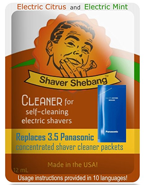 Panasonic Concentrate Citrus & Mint, 7 packets=2 pack Shaver Shebang