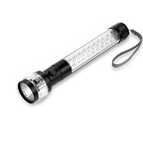 OxyLED MD30 3-in-1 Multi-functional LED Vehicle Emergency Flashlight, Super Bright Torch with Powerful MAGNETIZED BASE