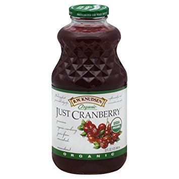 R.W. Knudsen Family Just Juice,Organic, Cranberry, 32 Ounce